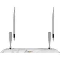 Picture Chrome fountain pens on a foundation