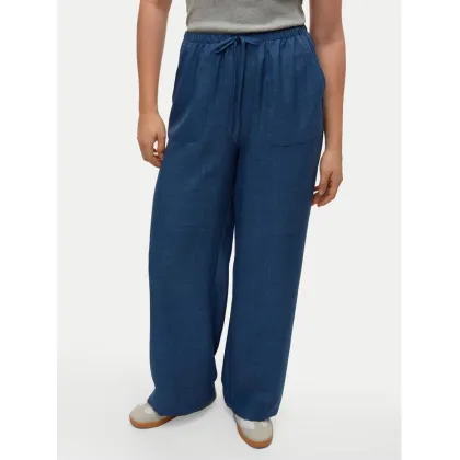 Zdjęcie Vero Moda Spodnie materiałowe Melaney 10316385 Granatowy Loose Fit