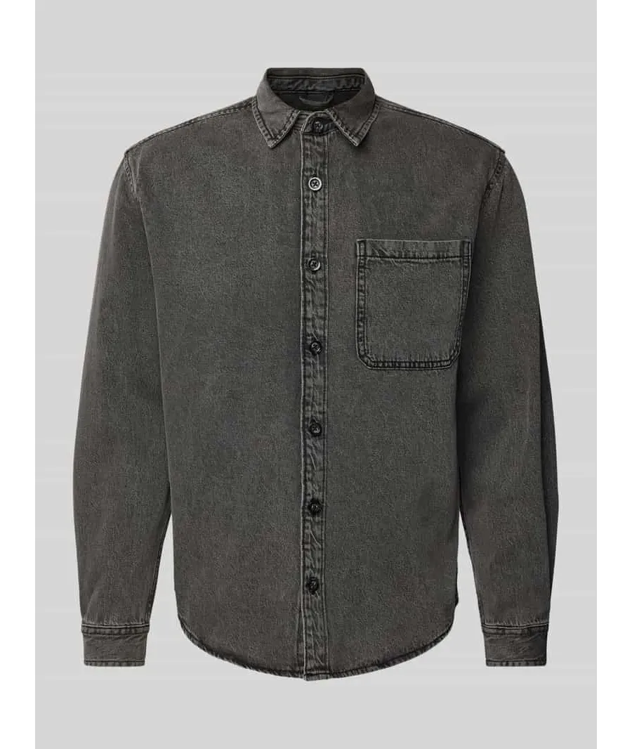 obrazek 1 Koszula jeansowa o kroju regular fit model ‘LEO’