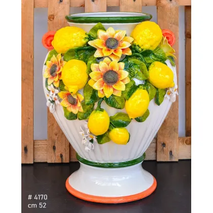 Picture A decorated ceramic vase for stylish interiors