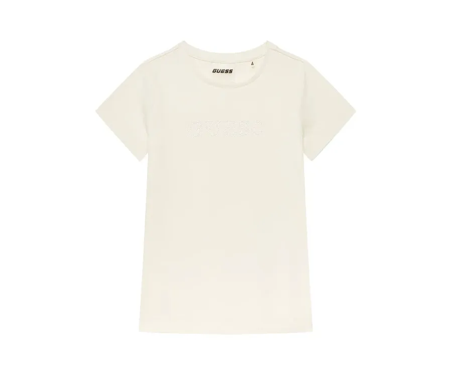 obrazek 1 Guess T-Shirt J4RI49 J1314 Beżowy Regular Fit