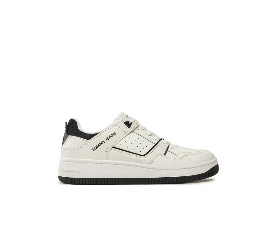 obrazek 1 Tommy Jeans Sneakersy Tjm Basket Retro Cupsole Wl EM0EM01464 Biały
