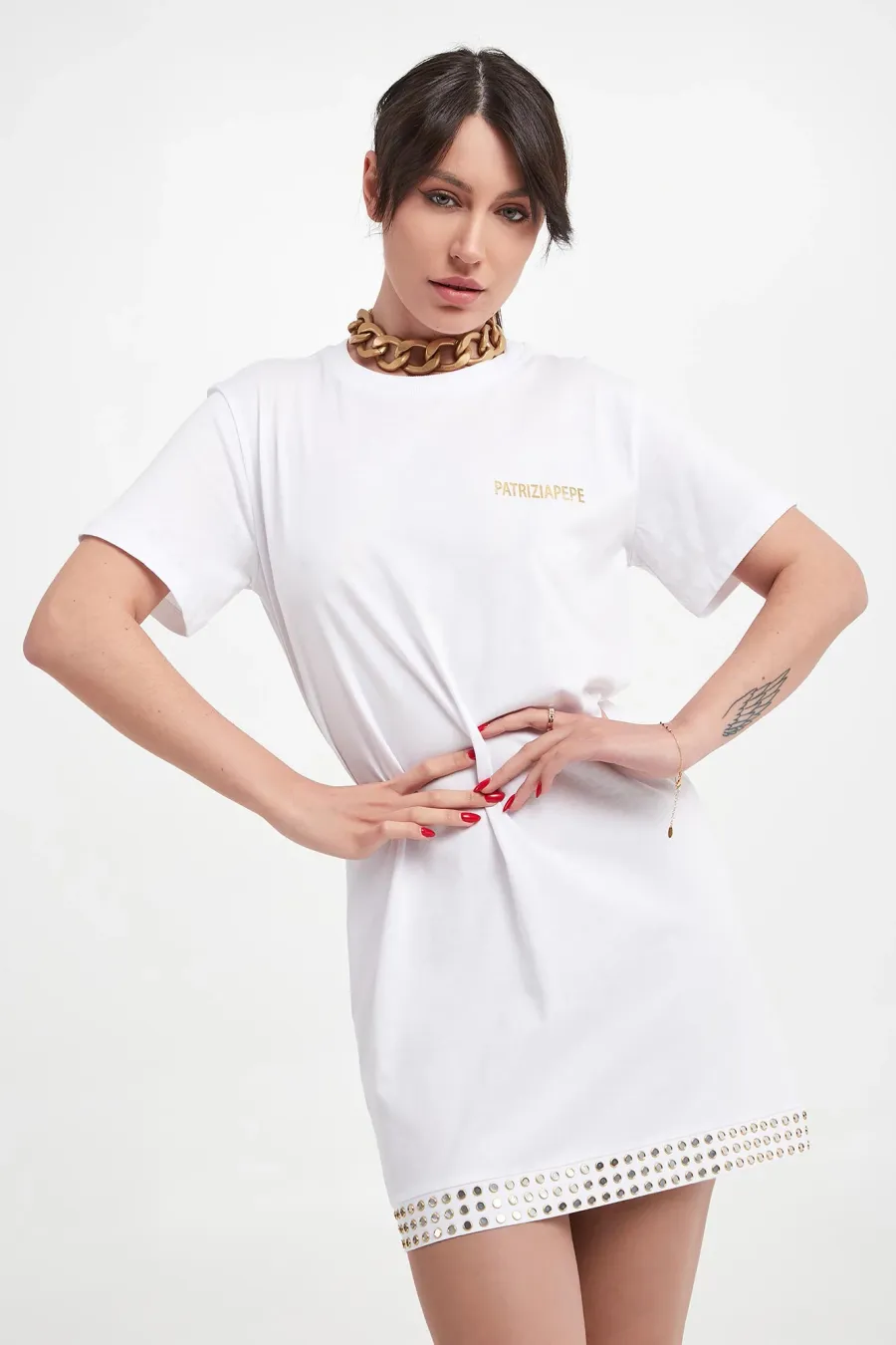 obrazek 1 Sukienka mini typu T-shirt PATRIZIA PEPE Patrizia Pepe