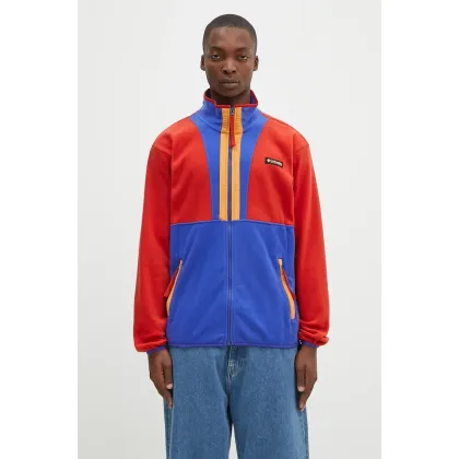 Zdjęcie Columbia bluza polarowa Backbowl II Full Zip Fleece kolor czerwony wzorzysta 2090851