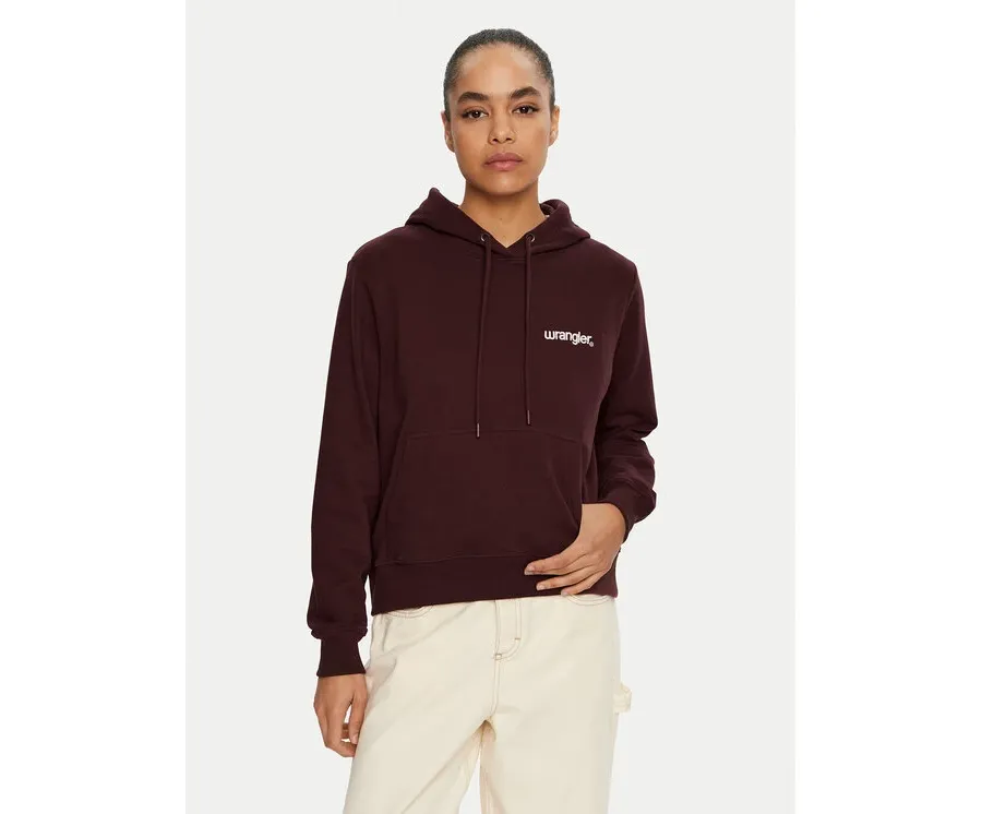obrazek 1 Wrangler Bluza 112356460 Bordowy Regular Fit
