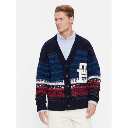 Zdjęcie Tommy Hilfiger Kardigan MW0MW33088 Granatowy Regular Fit