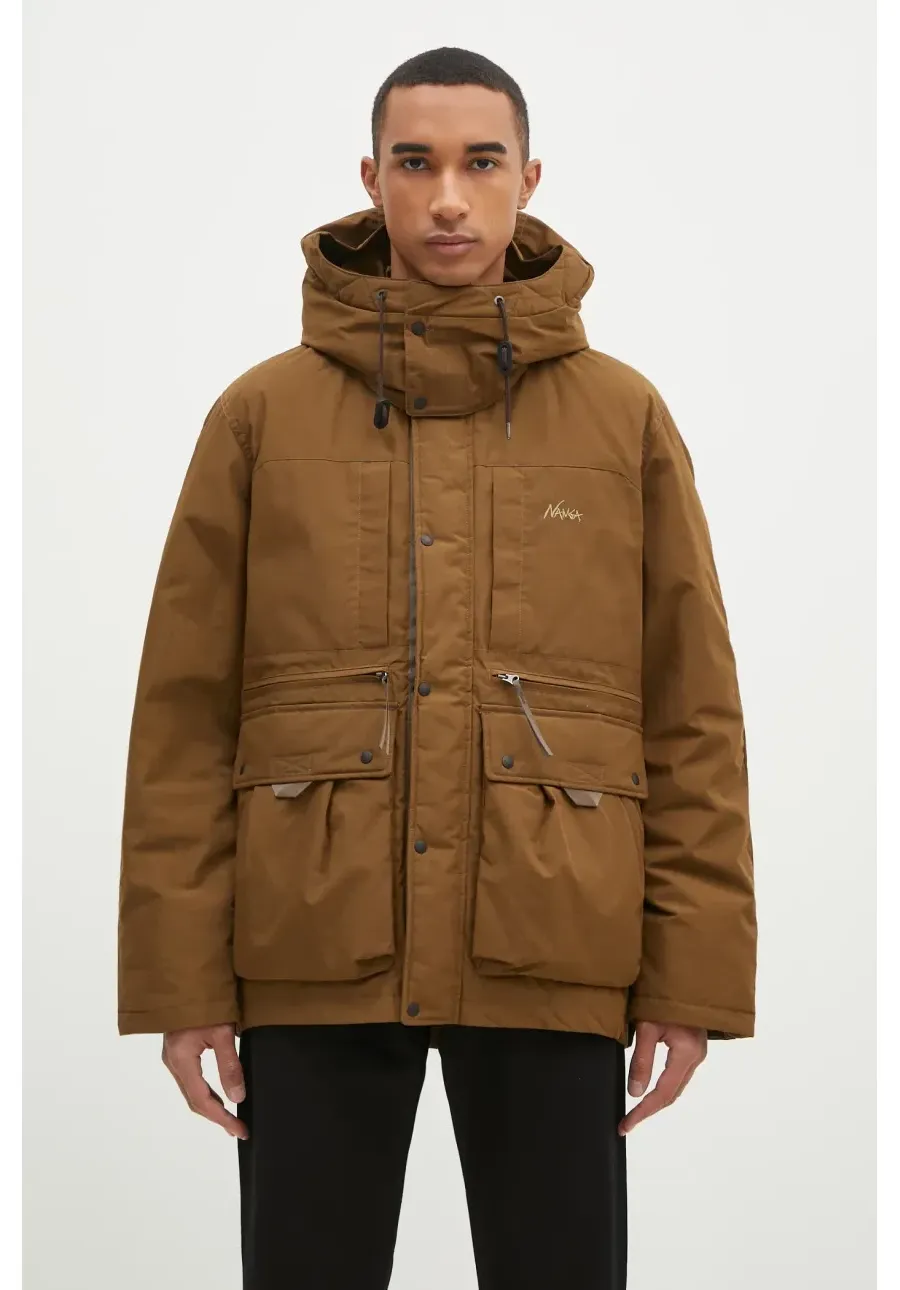 obrazek 1 Nanga kurtka Hinoc Down Jacket męska kolor brązowy zimowa ND2441.1A200.A