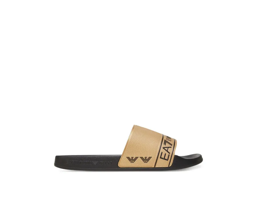 obrazek 1 EA7 Emporio Armani Klapki 7X000110 AF15128 FC001 Złoty
