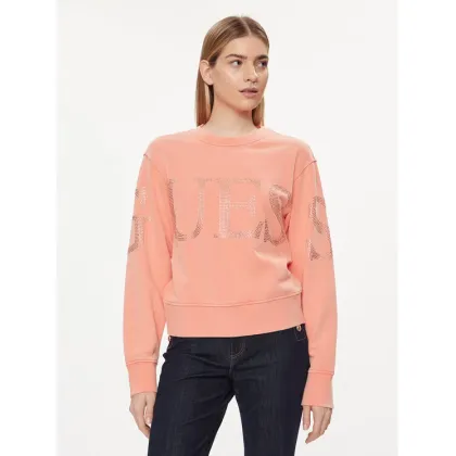 Zdjęcie Guess Bluza Vintage Logo W4GQ10 KC8I0 Koralowy Relaxed Fit