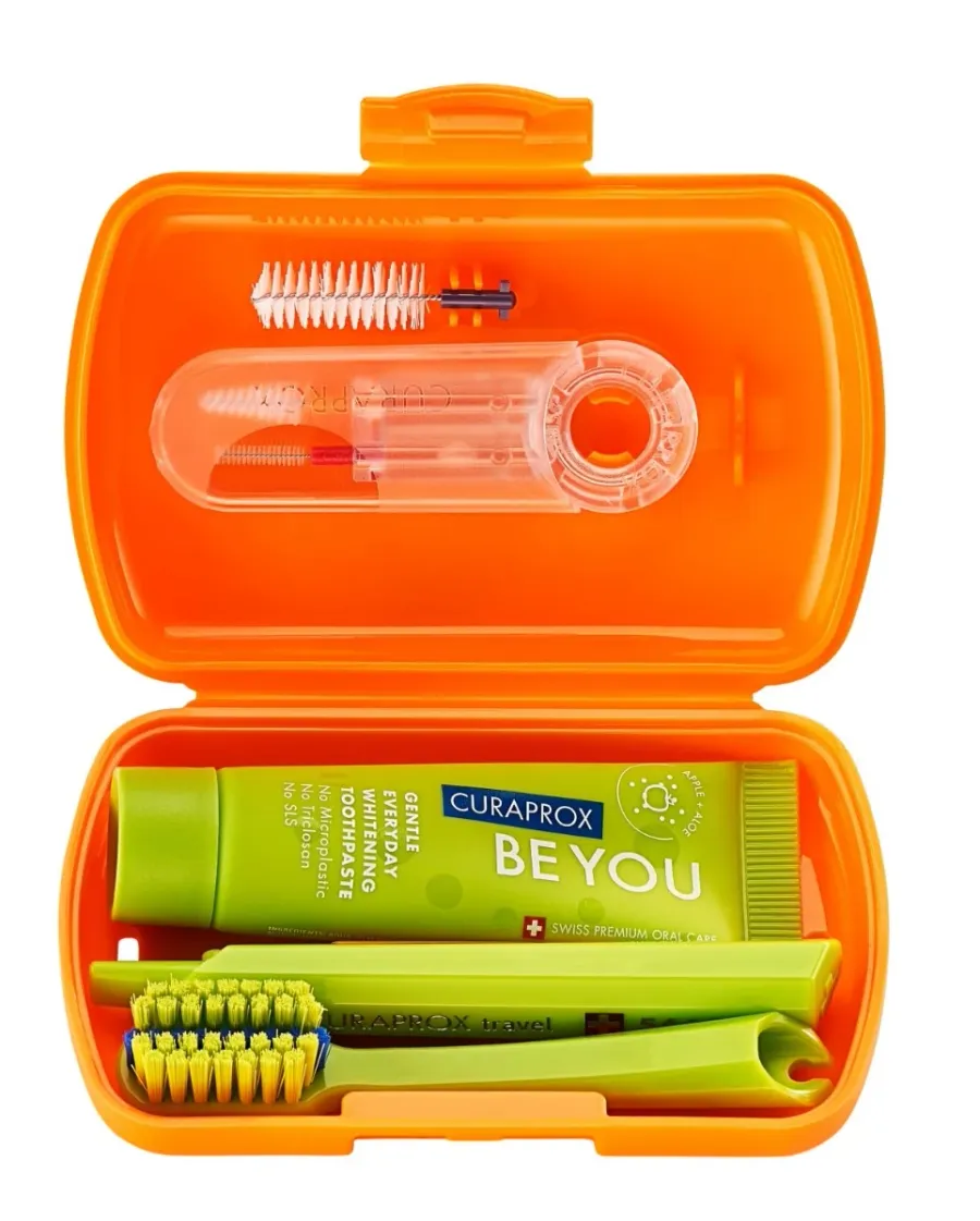 obrazek 1 Curaprox Travel Set Ortho - zestaw pomarańczowy