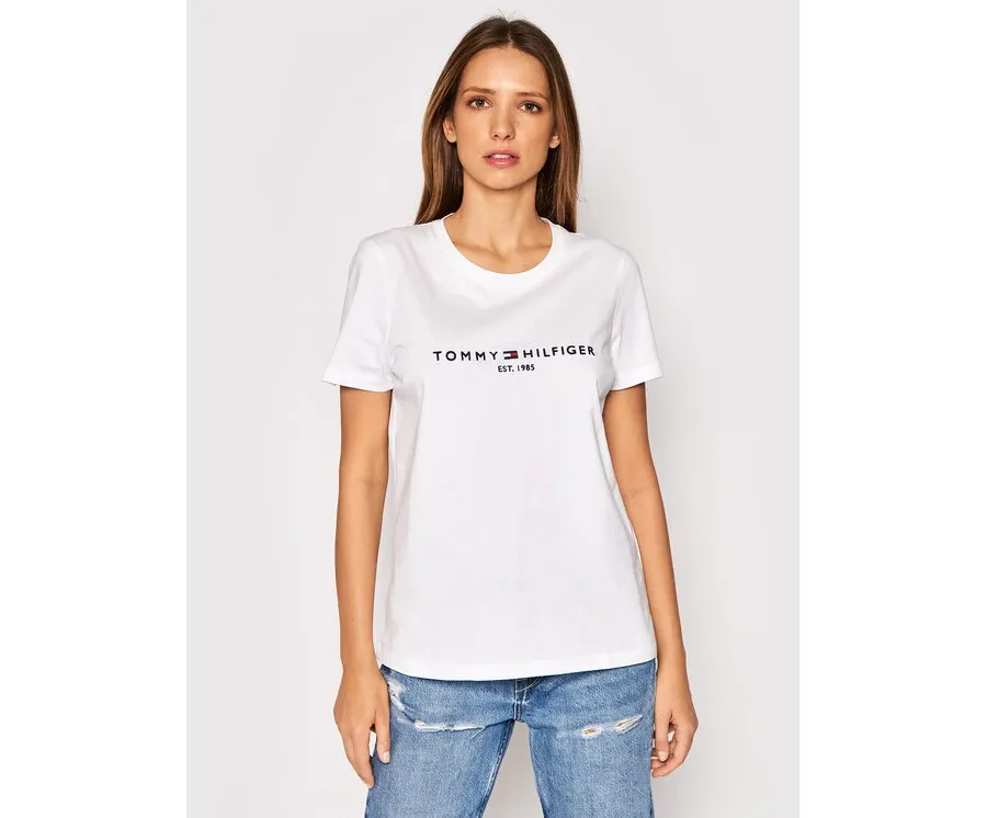 obrazek 1 Tommy Hilfiger T-Shirt Heritage C-Nk WW0WW31999 Biały Regular Fit