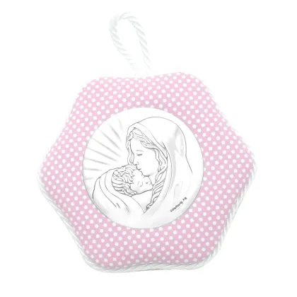Zdjęcie Luksusowy Medalion grający Madonna z dzieciątkiem 9x8 cm