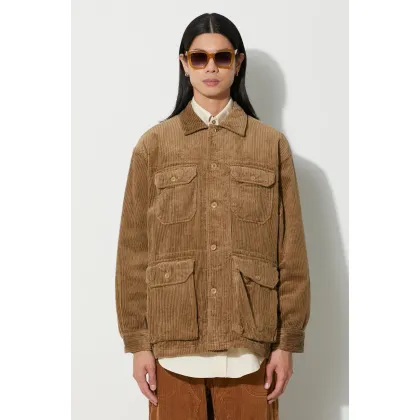 Zdjęcie Engineered Garments koszula sztruksowa Shirt Jacket kolor brązowy regular z kołnierzykiem klasycznym 23F1D060.SD016