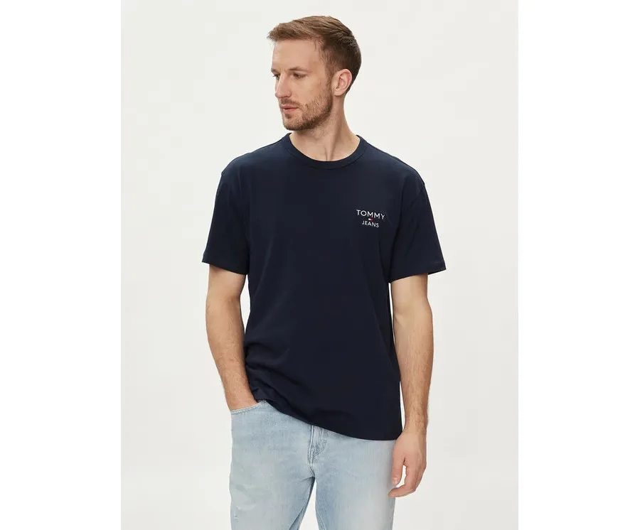 obrazek 1 Tommy Jeans T-Shirt DM0DM18872 Granatowy Regular Fit