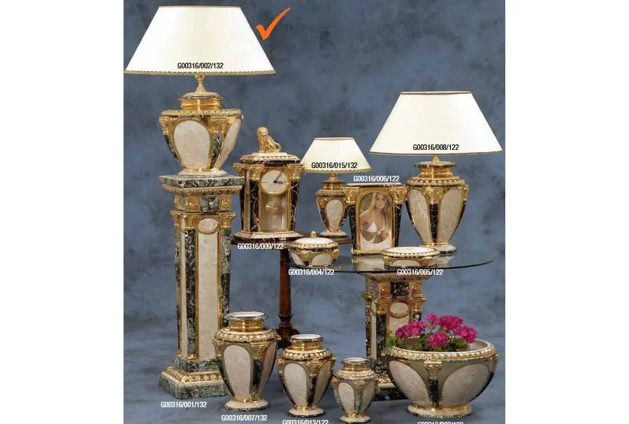 obrazek 1 Szykowna marmurowa lampa