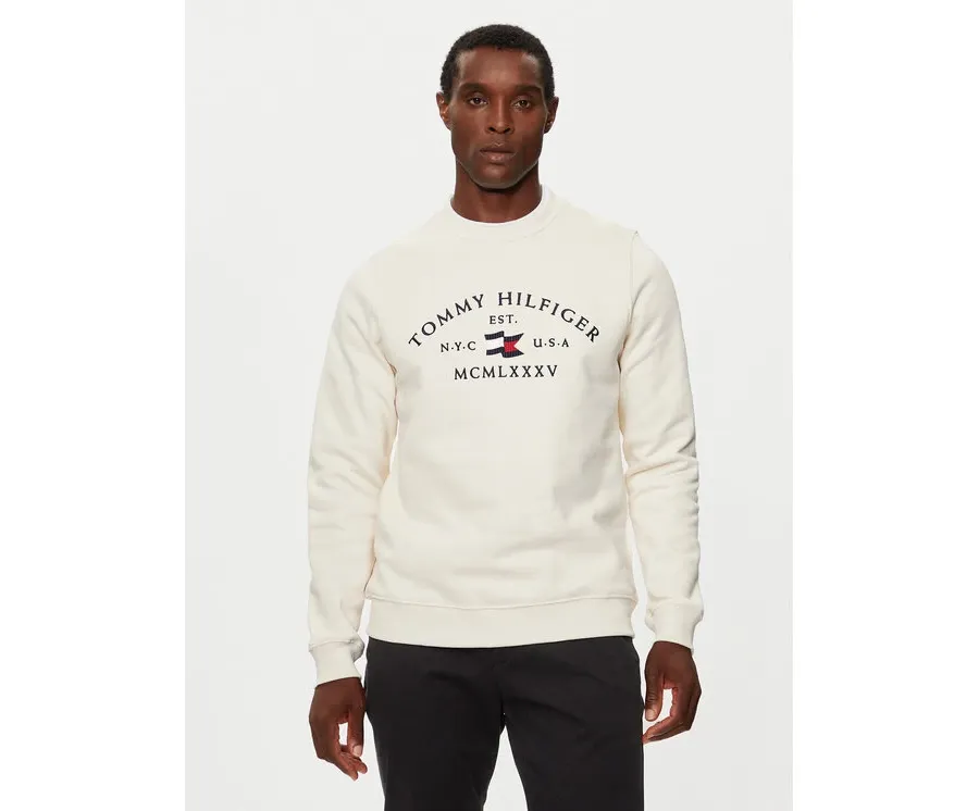 obrazek 1 Tommy Hilfiger Bluza MW0MW35526 Écru Regular Fit