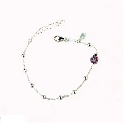 Zdjęcie Piękna włoska bransoletka z biedronką