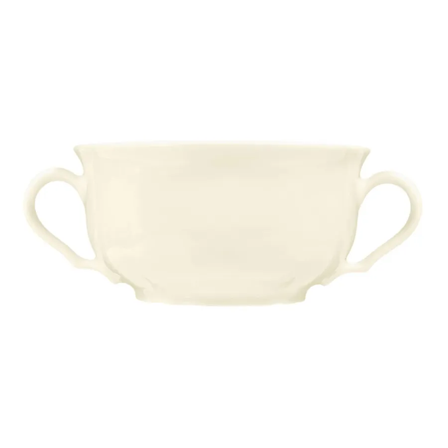 obrazek 2 Klasyczna porcelanowa filiżanka do zupy w kolorze kości słoniowej - Seltmann Weiden