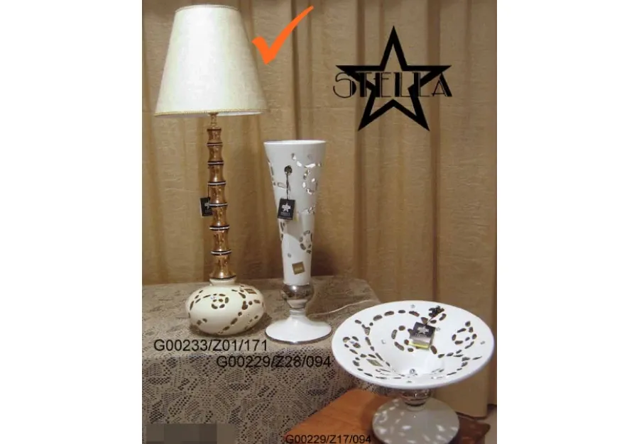 obrazek 1 Beżowa ceramiczna lampa do salonu