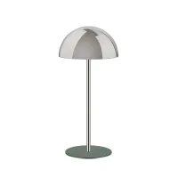 Picture Chrome-plated hat rack with a base in the color of eucalyptus leaves
