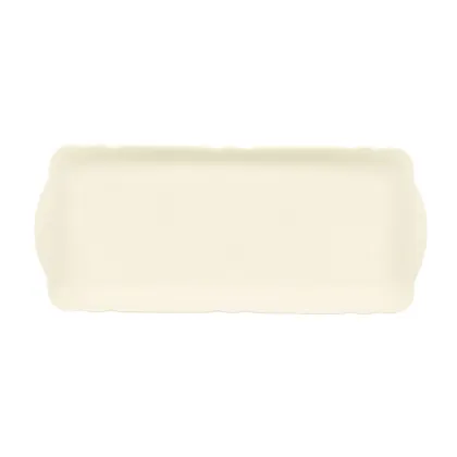 Zdjęcie Porcelanowy prostokątny talerz do ciasta 34,5x15 cm - Seltmann Weiden