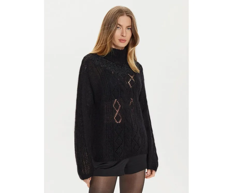 obrazek 1 TWINSET Golf 242TP3420 Czarny Loose Fit