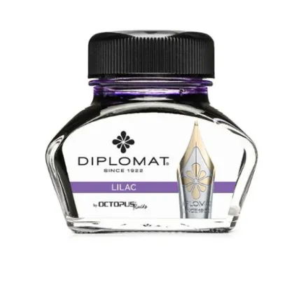 Picture Diplomat fountain pen ink in an inkwell - lilac, 30 ml