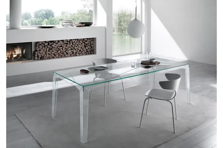 obrazek 1 Luksusowy stół wykonany ze szkła przezroczystego - Tonelli Design