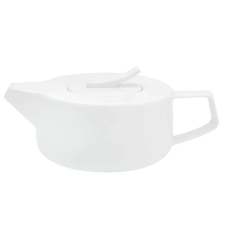 picture 1 Classic white porcelain tea pot from the unique Silkroad White collection - Vista Alegre