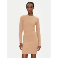 Zdjęcie REPLAY Sukienka dzianinowa DK3319.000.G23370 Beżowy Slim Fit