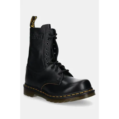Zdjęcie MM6 Maison Margiela workery skórzane MM6 Maison Margiela x Dr. Martens damskie kolor czarny na platformie S66WU0126.P8030