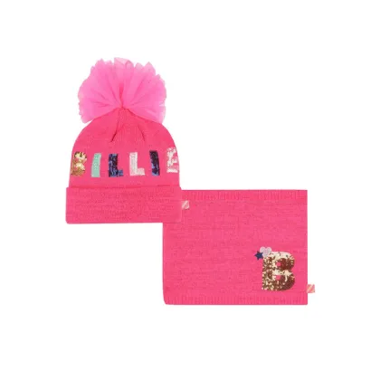 Zdjęcie Billieblush Komplet czapka i komin U20611 Różowy