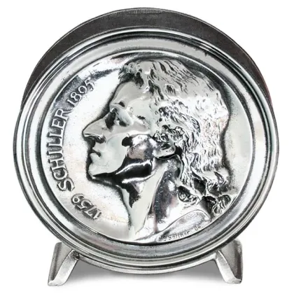 Picture A stylish napkin holder with the image of Schiller
