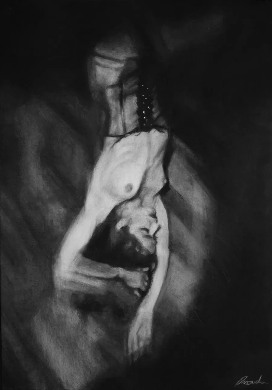 rysunek na papierze, 100x70cm