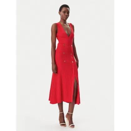Zdjęcie LOLA CASADEMUNT Sukienka dzianinowa LS2516003 Czerwony Regular Fit