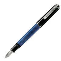 Picture An excellent Pelikan Souveran 405 fountain pen in black and blue