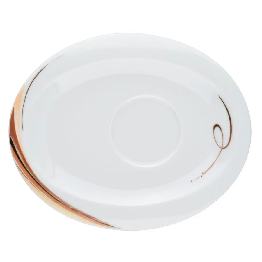 obrazek 1 Luksusowy porcelanowy owalny spodek 19x15,5 cm w stylu nowoczesnym - Seltmann Weiden