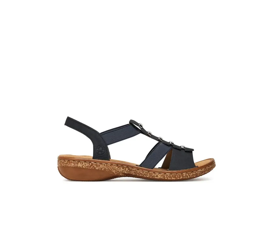 obrazek 1 Rieker Sandały 62850-14 Granatowy