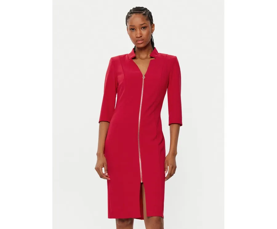 obrazek 1 Rinascimento Sukienka koktajlowa CFC0121893003 Czerwony Regular Fit