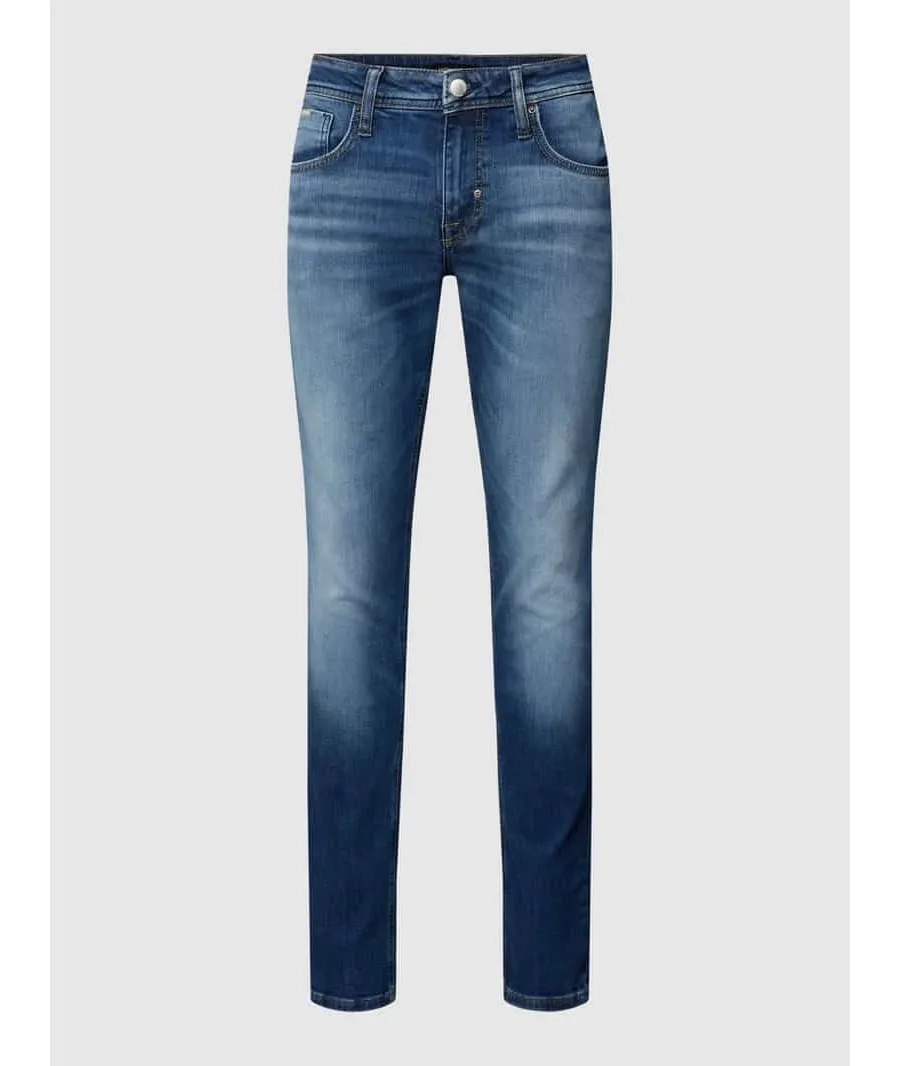 obrazek 1 Jeansy o kroju tapered fit z 5 kieszeniami