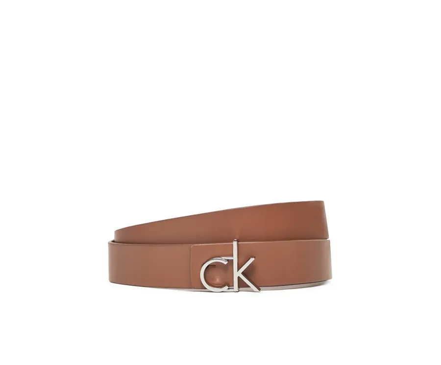 obrazek 1 Calvin Klein Pasek Damski Ck Logo Reversible Belt 3.0 K60K613074 Brązowy