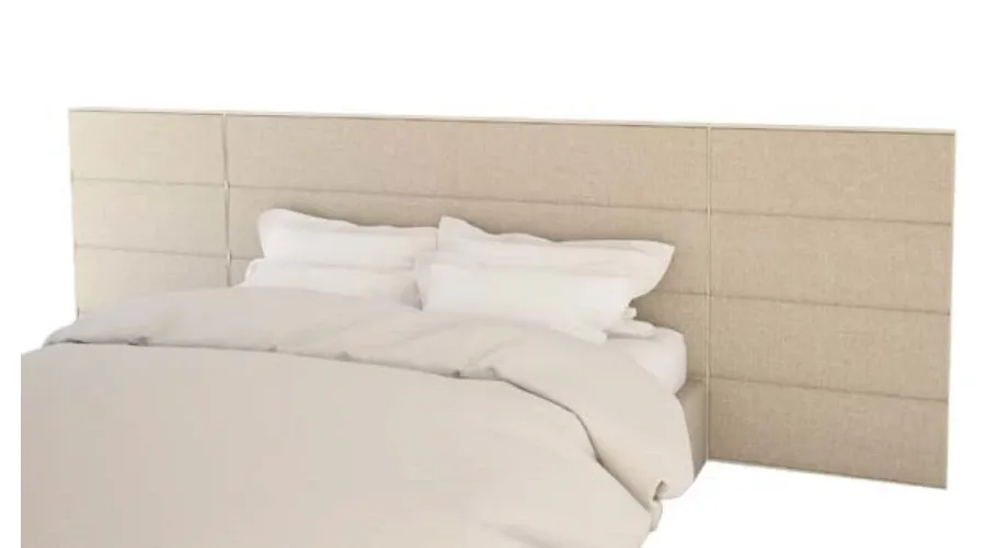 beautiful bed in a light shade for the bedroom