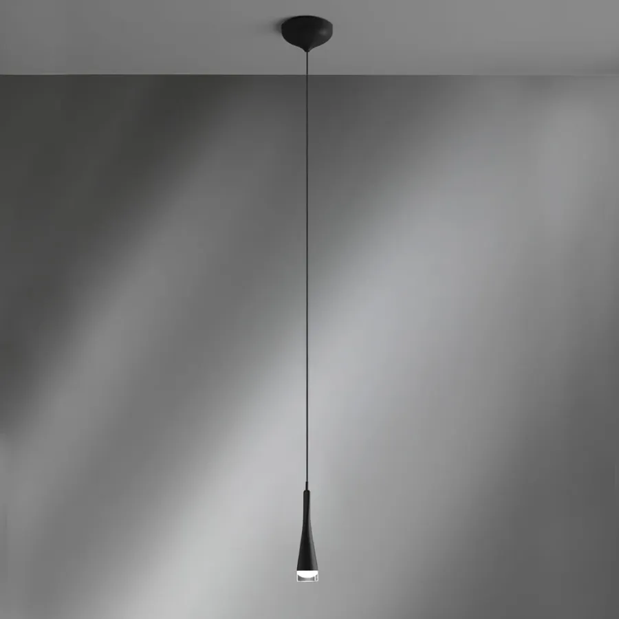 obrazek 1 Czarna lampa wisząca Twist 5W, 400LM, 3000K z Włoch