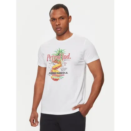 Zdjęcie Petrol Industries T-Shirt M-1040-TSR660 Biały Regular Fit