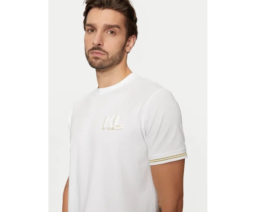 obrazek 1 KARL LAGERFELD T-Shirt 755463 551235 Biały Regular Fit