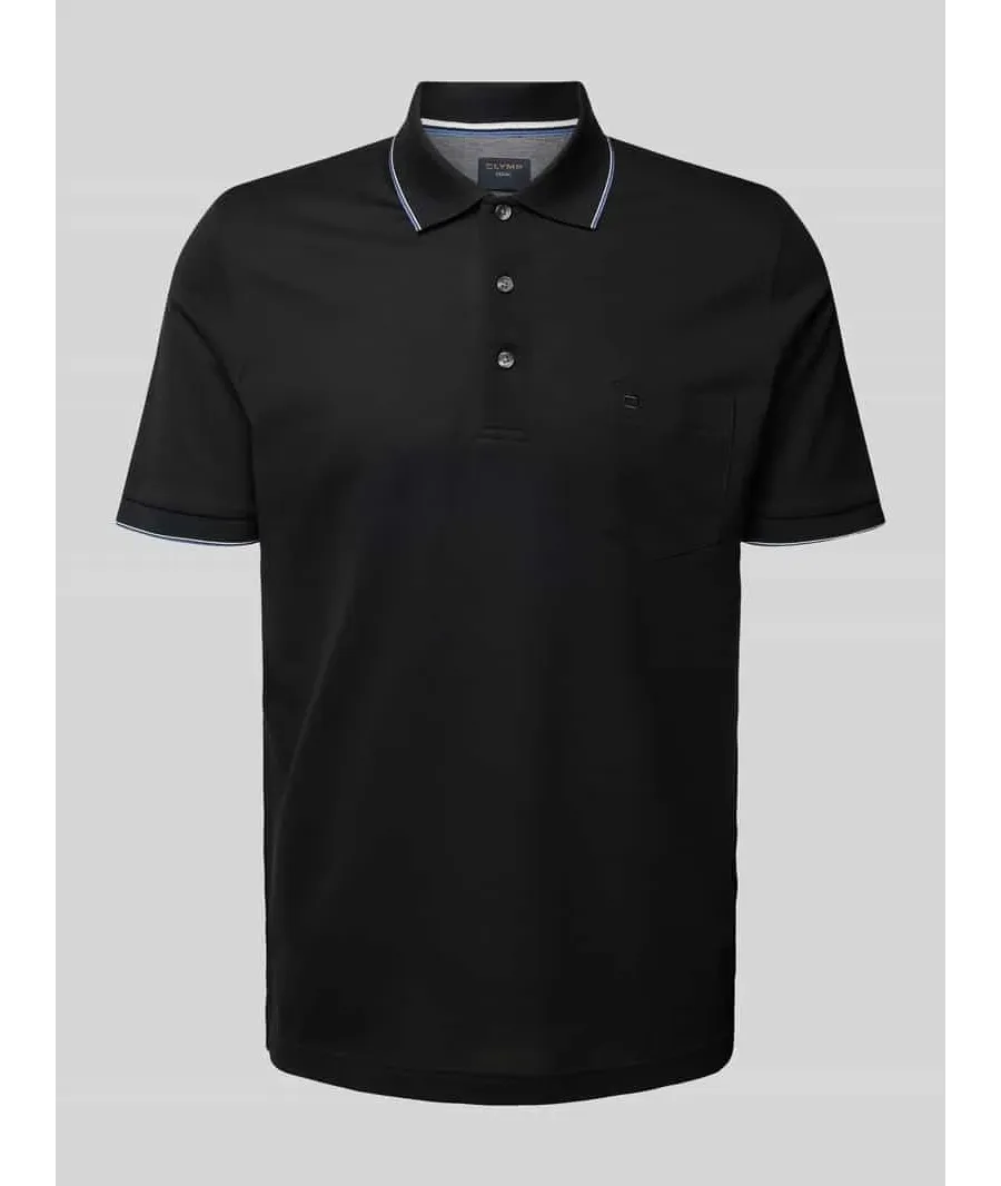 obrazek 1 Koszulka polo z kieszenią na piersi i wyhaftowanym logo