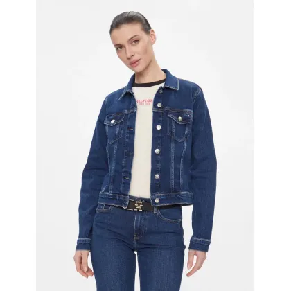 Zdjęcie Tommy Hilfiger Kurtka jeansowa WW0WW40654 Granatowy Slim Fit