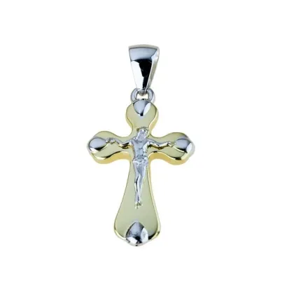 Zdjęcie Elegancki włoski męski krzyż 25x15mm