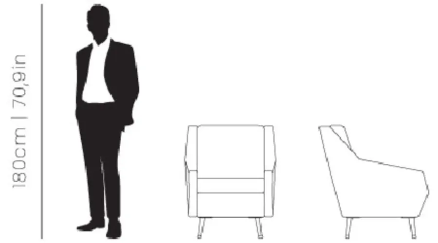 obrazek 2 Niebieski fotel Romero