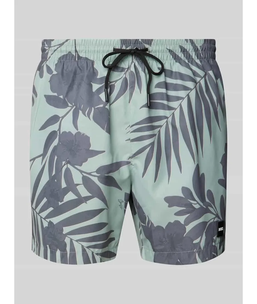 obrazek 1 Spodenki kąpielowe z elastycznym pasem model ‘Piranha’